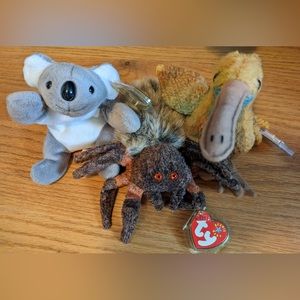 Ty Beanie Babies, the Australian Trio